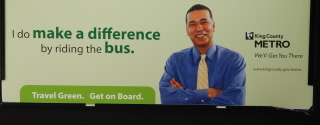 Ad on side of city bus